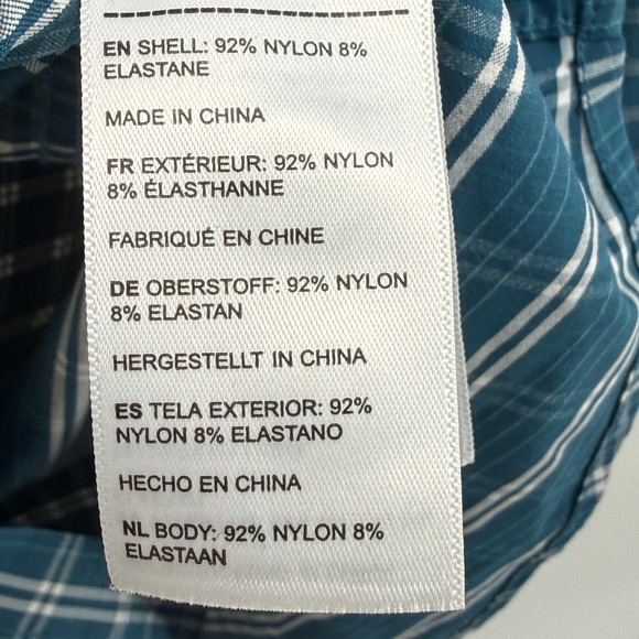 UNTUCKit Bolton Men's XX-Large Regular Fit Plaid Button Down Shirt 41628 Teal - Picture 6 of 8